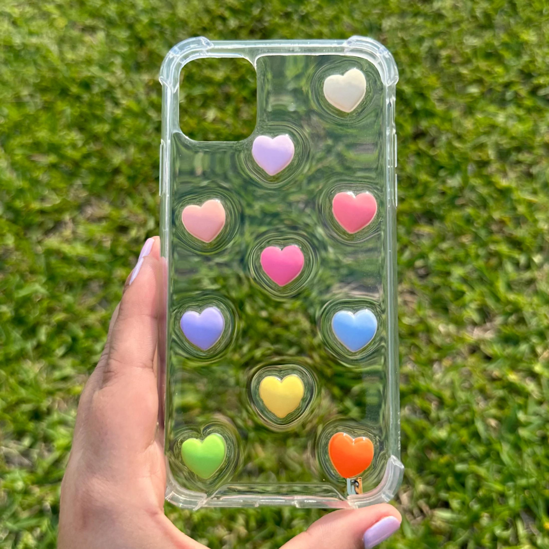 Foncase 3D Hearts