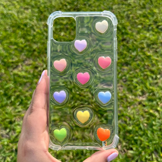 Foncase 3D Hearts